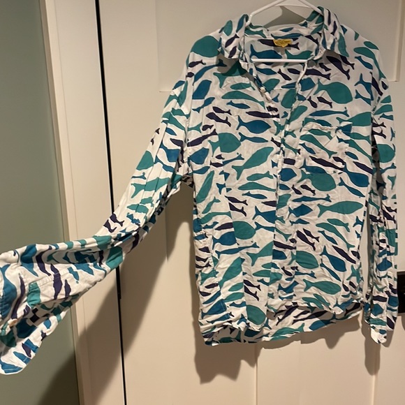 Roberta Roller Rabbit Fish shirt size M - Picture 3 of 6